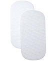 Shnuggle Dra-På-Lakan - 2-pack - 120x60 cm - Luftsäng - Grå/Vit