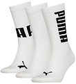 Puma Socks - 3-Pack - Big Logo Crew - White Combo