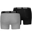 Puma Boxershorts - 2-pack - Grey Melange/Black