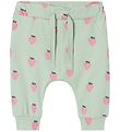 Name It Leggings - NbfVandora - Bär Green/Strawberrys