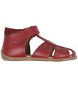 Pom Pom Sandalen - Starter-Drops Klettband - Dusty Rot