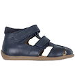 Pom Pom Sandals - Starters Two Velcro - Navy