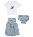 Tommy Hilfiger Set - Dress/T-shirt/Bloomers - Denim stripe