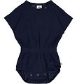 Müsli Romper s/s - Wafel - Nacht Blue
