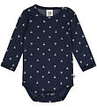 Msli Bodysuit l/s - Sailboat - Night Blue/Conditioner Cream