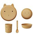 Liewood Geschirr-Set - Biokunststoff - 4 Teile - Brody - Rabbit 