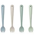 Liewood Forks - 4-Pack - Silicone - Scott - Dusty Mint Multi Mix