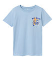 Name It T-Shirt - NkmVlix - Chambray Blue/Surf
