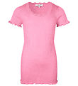 Rosemunde T-paita - Silkki/Puuvilla - Dolly Vaaleanpunainen