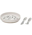 Elodie Details Matarsett - Sílikon - 3 Partar - Dalmatíska Dots