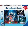 Ravensburger Puzzle - 3x49 Briques - Space Aventure