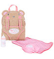 Tiny Treasures Backpack w. Accessories - Bear Hug Changing Bag
