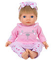 Tiny Treasures Puppe m. Blondes Haar - Pink Bunny Baby