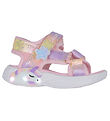 Skechers Sandals w. Light - Majestic Bliss - Light Pink/Multi