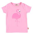 DYR T-shirt - Dyrgrowl - Hrlig Rose Flamingo