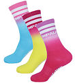 Impala Socken - Stripe Socke - 3er-Pack - Blau/Gelb/Pink
