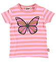 DYR T-shirt - Dyrgrowl - Lovely Rose/Antik Rose Butterfly