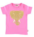 DYR T-Shirt - Dierlijk gegrom - Super Roze Olifant