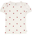 Msli T-shirt - Ladybird Puff - Conditioner Cream/Apple Ed