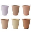 Liewood Cups - Carter - 6-Pack - Light Lavender Multi Mix