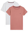 Tommy Hilfiger T-paidat - 2 kpl - Vaaleanpunainen Pakkaus/Valkoi