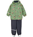 CeLaVi Rainwear w. Suspenders - PU - Loden Frozen w. Tigers