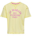 Kids Only T-shirt - KogSinna - Yellow Pear/Marais