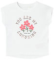 Name It T-Shirt - NmFVigea - Bright White/Vous tes My Soleil