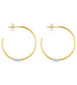 Design Letters Ohrringe - Bow Krawatte - Gold/Hellblau