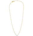 Design Letters Necklace - Bow Tie - 45 cm - Gold/Light Blue