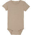 Minymo Body k/ - Viskose - Einfach Taupe