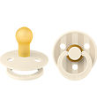 BIBS Colour Pacifiers - 2-Pack - Size 1 - Round - Ivory/Vanilla