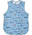 CeLaVi Apron - PU - Federal Blue w. Marine animals