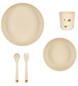 Konges Sljd Dinner Set - Bioplastic - 5 Parts - Lemon