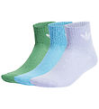 adidas Originals Socks - 3-Pack - Mid - Blue/Purple/Green