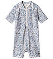 Wheat Coverall Swimsuits - UV40+ - Cas - Blue Flower Meadow