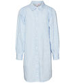 Vero Moda Girl Dress - VmPinny - Bright White/Vista Blue
