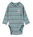 Hummel Romper l/s - HmlHolm - Blue Surf