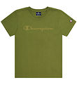 Champion T-Shirt - Vert Olive av. Logo