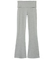 Name It Trousers - NkfHelena - Fold Down Bootcut - Grey Melange