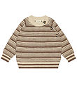 Petit Piao Trja - Stickad - Light Nordic - Off White/Brown Mela