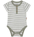 Hust and Claire Bodysuit s/s - HCBob - Jade Green w. Stripes