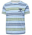 Hummel Stuttermabolur - hmlJan - Blue Þoka