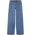 LMTD Trousers- NLfSkatizza - Wide - Medium+ Blue Denim