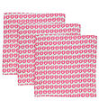 Småfolk Spucktücher - 3er-Pack - 79x79 - Carmine