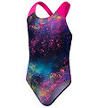 Speedo Swimsuit - Digital All-Over Splashback - Black/Pink
