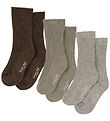Konges Sljd Socks - 3-Pack - Soft Grey/Ment/Brown