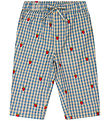 Flss Trousers - Polly - Berry/Blue Gingham