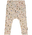 Mikk-Line Leggings - Wol/Bamboe - Off-White m. Print