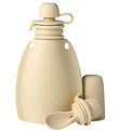 Mininor Smoothie-Beutel m. Löffel - Silikon - 120 ml - Beige